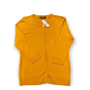 NY&Co. Yellow Cardigan (NEW WITH TAGS) Size: Medium